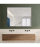 Modern Rectangle Bathroom Mirrors For Wall With Polished Edge, Hangs - £142.59 GBP