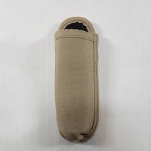 Tan Military Rigid Flashlight Tool Knife Pouch 7 Inches Hook And Loop - £7.37 GBP