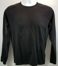 V) Divided by H&amp;M Men&#39;s Knit Long Sleeve Black Cotton Shirt Large - $9.89
