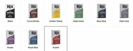 Rit Powder Dye Price Per Box New Various Colors - $4.70