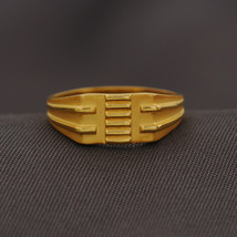 22cts Print Solid Gold Signet Rings Size US 10 Grand Nephew xmas Day Jewelry - £525.59 GBP