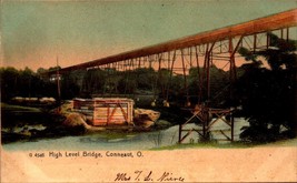 Udb Antique Rotograph POSTCARD-HIGH Level Bridge, Conneaut, Ohio BK56 - £4.28 GBP