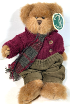 Vtg BEARINGTON Teddy BEAR WESLEY #1393 Jointed WINTER SWEATER SCARF Pant... - £15.50 GBP