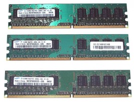 3x 512MB Samsung Memory DDR2 PC2-4200 533MHz M378T6553CZ3-CD5 Non-ECC - $15.00