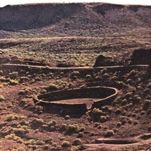 Wupatki national monument Arizona Stone Circle Postcard Vintage - £8.20 GBP