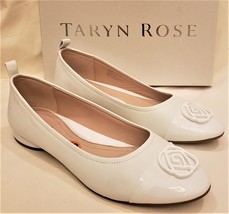 Taryn Rose Flat Shoes Size-9.5B White Leather - $69.97
