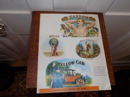 Vintage Four Pages of Cigar Label Advertisements in Fold Out - $153.45