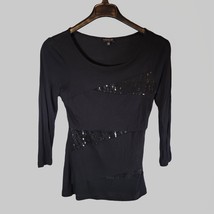 Venus Womens Top Small with Sequence Black - $13.01