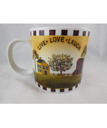 Laurie Korsgaden LIVE LOVE LAUGH Tea Coffee Mug Large Nice quality - $11.40 CAD