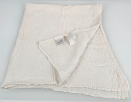 Aden + Anais Solid White Baby Blanket Swaddle Muslin Boy Girl Unisex Lovey 44x44 - £10.65 GBP