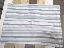 Tommy Bahama Clearwater Cay Standard Pillow Sham Set Blue Stripes Seascape Beach - £20.54 GBP