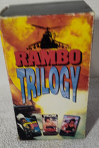 First Blood Rambo First Blood Part II Rambo III Trilogy VHS Video Box Set Avid - £11.39 GBP