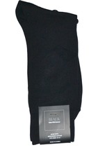 Black Saks Fifth Avenue Cotton Men&#39;s Black  Soft Socks One Size Fit All - £10.46 GBP