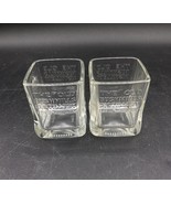 The Old Bushmills 1608 Distillery Clear Square Shot Glasses LOT 2 - $24.74