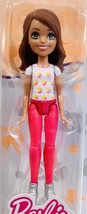 Barbie On The Go~Brown Hair With Polka Dot Shirt ~ Fashion Doll - £13.61 GBP