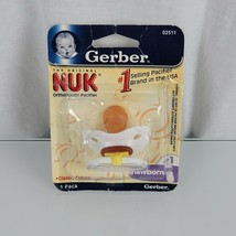 Gerber The Original Nuk Pacifier White Latex Newborn size 1 2004 NEW - £27.13 GBP