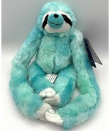 KellyToy 20&quot; Tie Dye Sloth Plush Long Arms Aqua Blue Stuffed Animal Hugs... - $373.72 MXN
