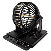 PowerTRC Bingo Machine Cage Game Set | With Bingo Balls | Classic Metal Cage | B - £26.21 GBP