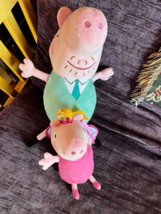 Lot of Ty Plush Dad &amp; Princes Peppa Pig TV Stuffed Character Animals – the dad - £8.94 GBP