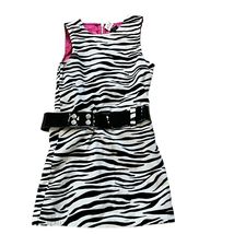 The Children&#39;s Place Zebra Stripe Mod Belted Dress 6 NWT - $350.94 MXN