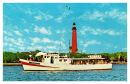 Daytona Beach Florida Marianne Snapper Fishing Vessel Lighthouse Postcard - £3.82 GBP