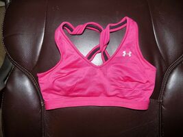 Under Armour Heat Gear Pink Sports Bra Size S Women's - $18.00