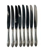 1946 Oneida Community Tudor Plate QUEEN BESS Dinner Knives Stainless Bla... - $38.16 CAD
