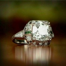 Perfetto stile vintage Art Déco anello di fidanzamento 2C diamante 14K... - £97.68 GBP