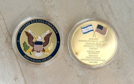 US Israel Jerusalem United States Embassy Co-Operation Challenge  Coin - £11.82 GBP