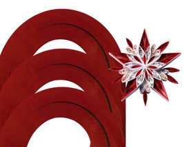 Cardstock Quilling Strips On-edge 300 Strips Christmas Red C60 1 mm/3 mm... - $5.82