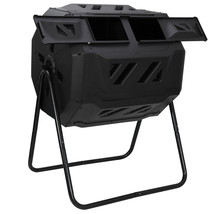 43 Gallon Chambers Composting Tumbler  Dual Outdoor Gardening Large Comp... - $93.99