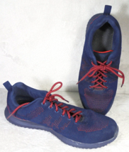 Women’s Size 9-9.5 Euro 42 Athletic Shoes Navy Red Sneakers - $12.75
