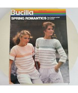 Vintage Spring Romantics Yarn Fashions Knit and Crochet Bucilla Vol 69 - £8.25 GBP