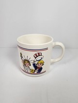 Vintage Campbells Soup Mug Kids Salute To America 10 Oz Bi-Centennial Uncle Sam - £8.18 GBP