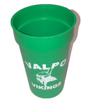 Valparaiso Indiana Vikings Thorgren Tool Promo Plastic Cup Vintage Green - £5.45 GBP