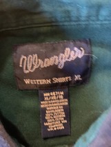 Mens Wrangler Button Down Shirt Size XL 0104 - £19.32 GBP