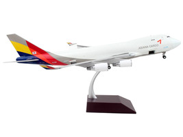 Boeing 747-400F Commercial Aircraft &quot;Asiana Cargo&quot; White with Striped Tail &quot;Gemi - £166.89 GBP