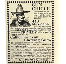 Primley&#39;s California Fruit Gum 1894 Advertisement Victorian Mexico ADBN1LL - €17,07 EUR
