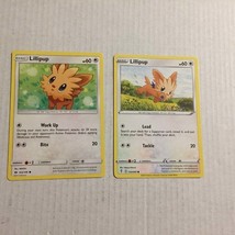 2017 &amp; 2021 Pokemon Lillipup Cards 103/149 &amp; 133/203 - £2.36 GBP