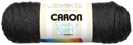 Caron Simply Soft Heathers Yarn-Charcoal - £11.43 GBP
