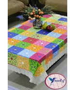 Multicolor 4 Seater Protector Floral Plastic Center Table Cover Us