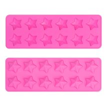 Fondant Cake Candy Mould 4 Pieces Star Shape DIY Silicone Moulds Making - £13.47 GBP