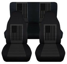 Front and Rear car seat covers Fits Jeep wrangler YJ-TJ-LJ 1985-2006  US... - $159.99