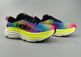 Hoka Bondi 8 Rainbow Sneakers Women Size 8,5 US Athletic running multicolor - $95.96