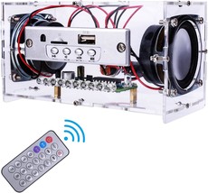 Mioyoow Diy Bluetooth-Compatible Speaker Kit With Led Flashing Light, Diy - £30.88 GBP