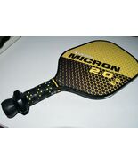 Gamma Micron 2.0 Pickleball Paddle Yellow Black clean w5a1 - $707.36 MXN