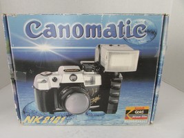 Canomatic NK2121 35mm Film Camera w/Flash Adapter Case  Focus Free - $257.41 MXN