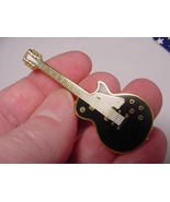 (M310-A) Pick 1 of 4 colors GIBSON LES PAUL Guitar pin 24k gold plt BROOCH - $21.32