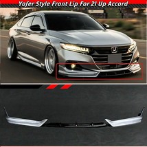 Yofer Lunar Silver Metallic Front Bumper Lip Kit Splitter For 21-22 Honda Accord - £121.38 GBP