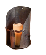 Barn Scoop candle Sconce in Distressed Metal - $38.29 CAD